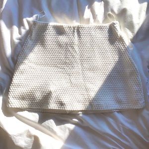 White Zara skort